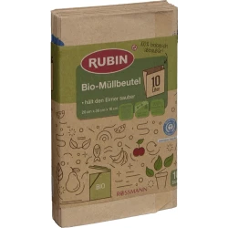 Мешки для органического мусора Rubin Bio, 10 л, 10 шт, 20x36x16 см