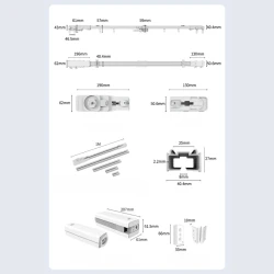 Моторизованный карниз Novato Tuya Smart ZigBee 2–3 м - WPK-03