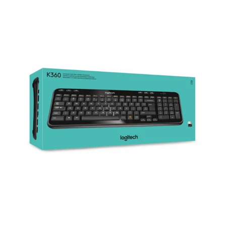 Klaviatura Logitech K360 Wireless Keyboard Black (L920-003095)