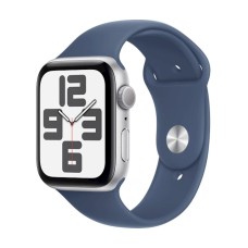 Ağıllı saat Apple Watch SE GPS 44mm Silver Aluminium Case with Denim Sport Band - M/L (Rəsmi zəmanət)