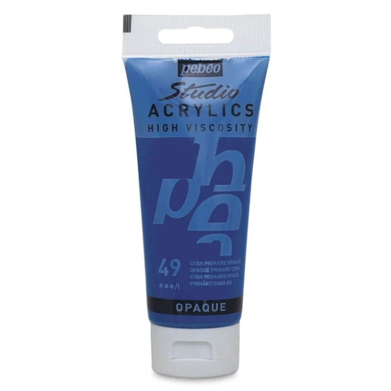 Краска акриловая Pebeo Studio Acrylics 49 Первичный Голубой Непрозрачный 100 мл Краска акриловая Pebeo Studio Acrylics 49 Первичный Голубой Непрозрачный 100 мл