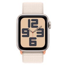 Ağıllı saat Apple Watch SE 2 44 mm Starlight sport band loop, (MRE63QI/A)