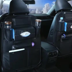 Автомобильный органайзер для сиденья 732, 30x30x50 см, черный Автомобильный органайзер для сиденья 732, 30x30x50 см, черный