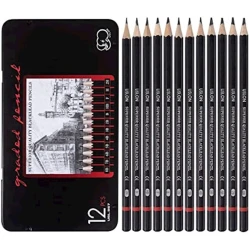 Набор чернографитных карандашей, 12 шт