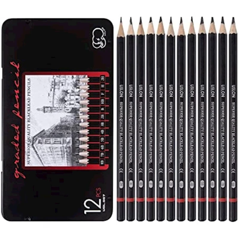 Набор чернографитных карандашей, 12 шт Набор чернографитных карандашей, 12 шт