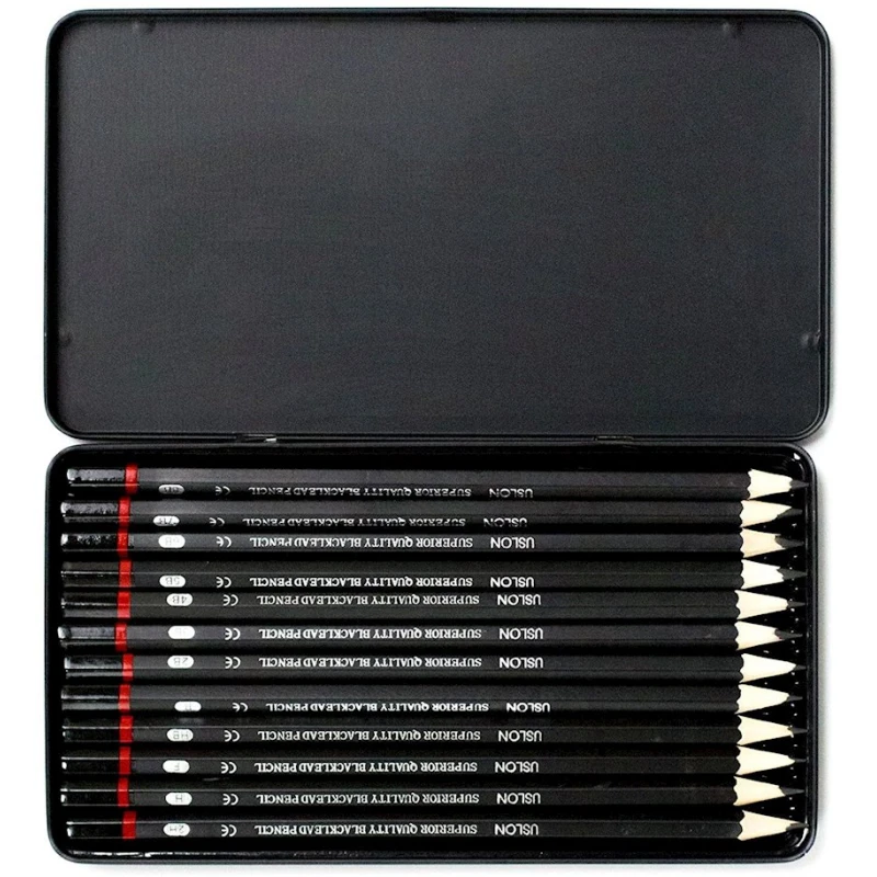 Набор чернографитных карандашей, 12 шт Набор чернографитных карандашей, 12 шт