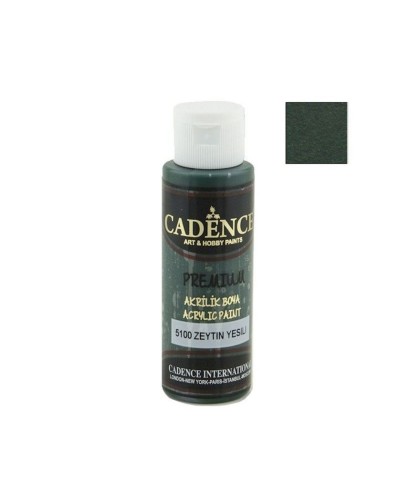 Akril boya Cadence Premium Acrylic Paint 5100 Olive Green, zeytun rəngi-yaşıl, 70 ml