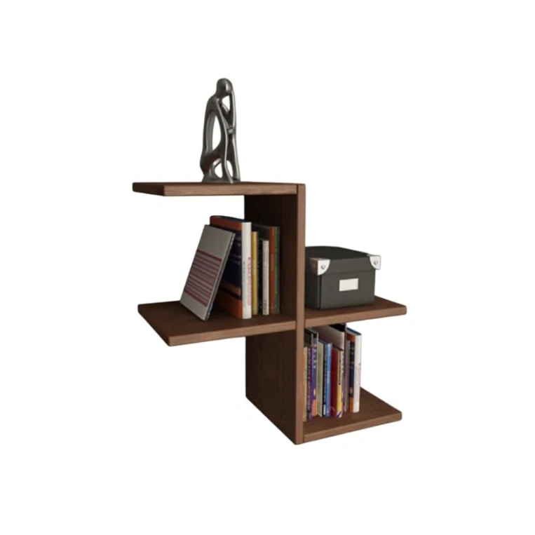 Настенная полка Art Mebel 216, ламинат, 50х50х22 см, коричневая