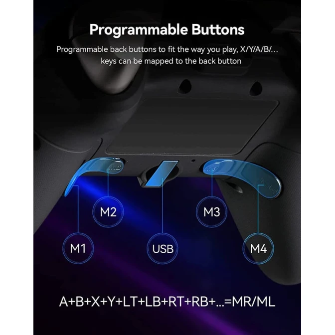 Соматосенсорный беспроводной игровой контроллер Bluetooth мобильные игры поддержка NS Switch Android iOS PS4 ПК