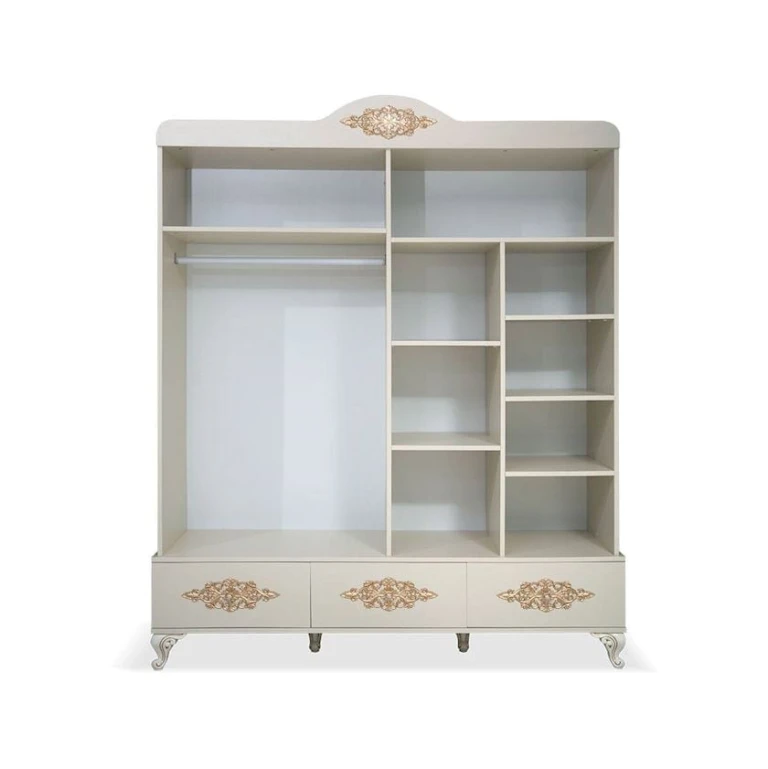 Шкаф Alzzoni 5679_0001, бежевый, 1560 мм