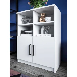 Тумба 60x33x77 см, ЛДСП, Белый Тумба 60x33x77 см, ЛДСП, Белый