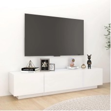 TV üçün tumba Ev Plus Moonair, LDSP, ağ, 180x35x45 sm