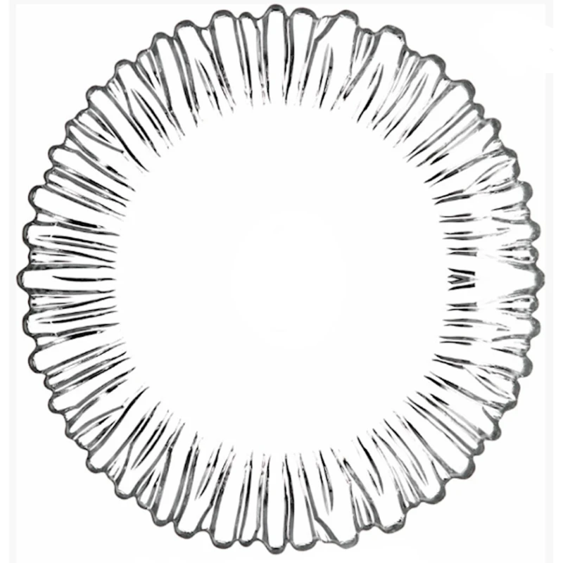 Блюдо Pasabahce Aurora круг, 31.5 см, закаленное стекло, прозрачный