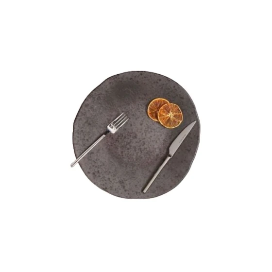 Тарелка Porland Stoneware Ironstone, круглая, 23 см, коричневая Тарелка Porland Stoneware Ironstone, круглая, 23 см, коричневая