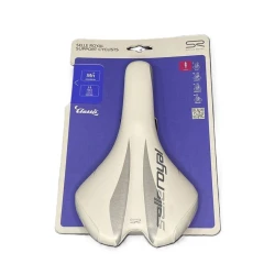 Седло для велосипеда Selle Royal, кожа, белое