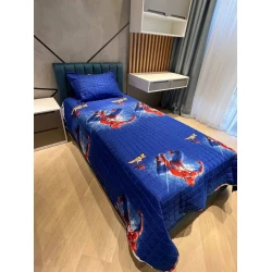 Комплект покрывала и наволочки Sahara 0000166, покрывало 170x230 см, наволочка 50x70 см (1 шт), для мальчиков, бамбук, синий