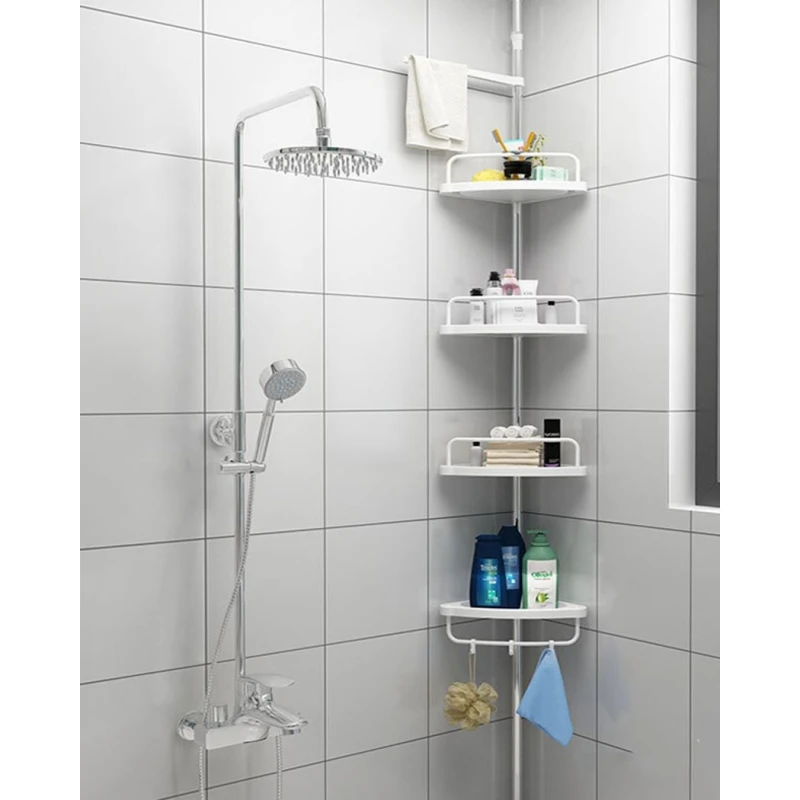 Полки для ванной комнаты, угловые, 260 см, белый Полки для ванной комнаты, угловые, 260 см, белый