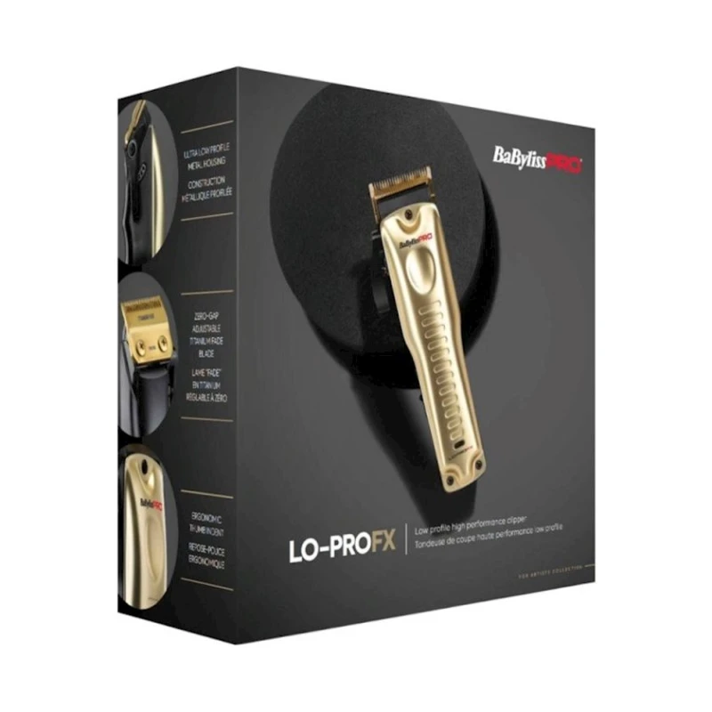 Saç kəsimi üçün cihaz Babyliss Pro Lo-ProFX FX825GE Gold Saç kəsimi üçün cihaz Babyliss Pro Lo-ProFX FX825GE Gold