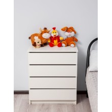 Çarpayıyanı tumba, LDSP, ağ, 75x40x100 sm