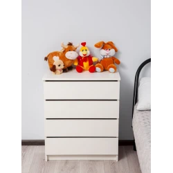 Тумба прикроватная, ЛДСП, белая, 75x40x100 см Тумба прикроватная, ЛДСП, белая, 75x40x100 см