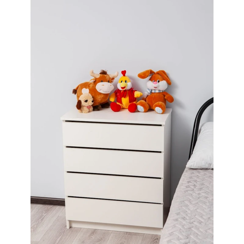 Тумба прикроватная, ЛДСП, белая, 75x40x100 см Тумба прикроватная, ЛДСП, белая, 75x40x100 см