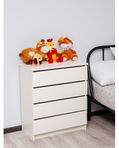Çarpayıyanı tumba, LDSP, ağ, 75x40x100 sm