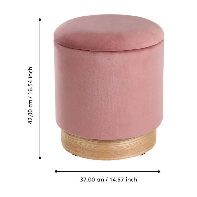 Пуфик 78, ткань, розовый, 40x35x35 см Пуфик 78, ткань, розовый, 40x35x35 см