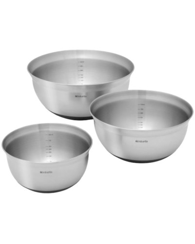 Kasalar dəsti Brabantia , 3 əd, 1 l, 1.6 l, 3 l, polad, gümüşü