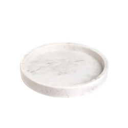 Поднос Hom-me Marbrière, 24x24x2.5 см, мрамор, белый