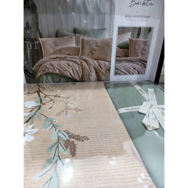 Yataq dəsti Clasy SF-387, avro, yorğan üzü 200х220 sm, mələfə 240х260 sm, yastıq üzü 50х70 sm x 2 əd, satin, rəngbərəng