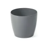 Горшок Lamela Magnolia 18 см, пластик, серый Горшок Lamela Magnolia 18 см, пластик, серый