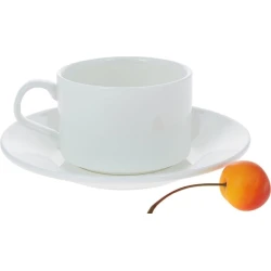 Чашка с блюдцем Wilmax 993039, белый