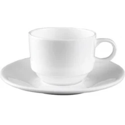 Чашка с блюдцем Wilmax 993039, белый