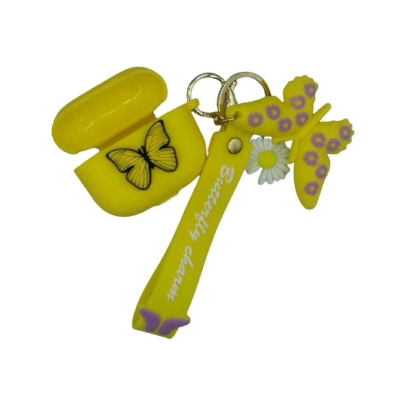 Чехол для наушников Airpods Butterfly Case 3 для Apple AirPods 3 Yellow