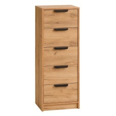 Komod JYSK Jenslev 41х36х108 sm, 5 qutu, qəhvəyi