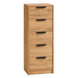 Комод JYSK Jenslev 41х36х108 см, 5 ящиков, коричневый