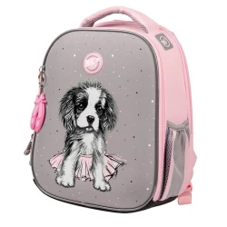 Школьный рюкзак Yes H-100 Doggy Ballet 559541 розовый/серый