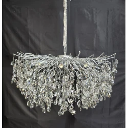 Люстра подвесная Korona, серебристый, 80 см