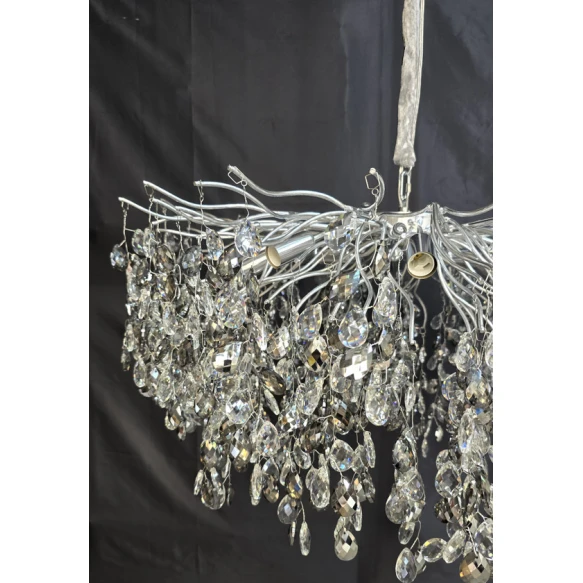 Люстра подвесная Korona, серебристый, 80 см