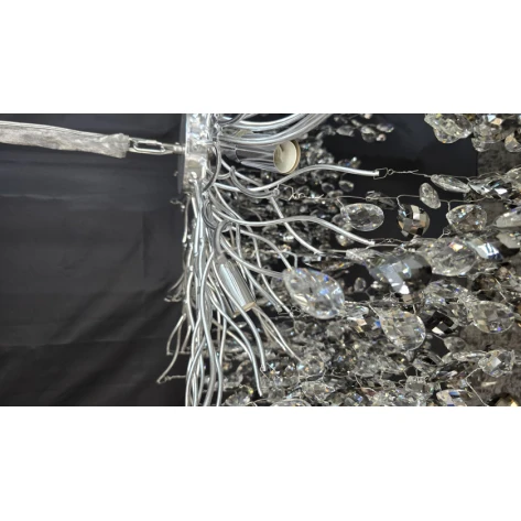 Люстра подвесная Korona, серебристый, 80 см