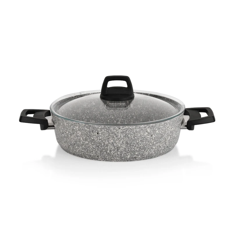 Набор кастрюль Schafer Dark Storm, гранит, с крышкой, 12 предметов, серый Набор кастрюль Schafer Dark Storm, гранит, с крышкой, 12 предметов, серый