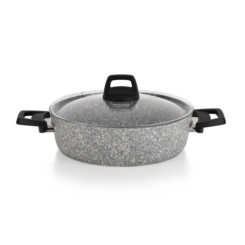 Набор кастрюль Schafer Dark Storm, гранит, с крышкой, 12 предметов, серый Набор кастрюль Schafer Dark Storm, гранит, с крышкой, 12 предметов, серый