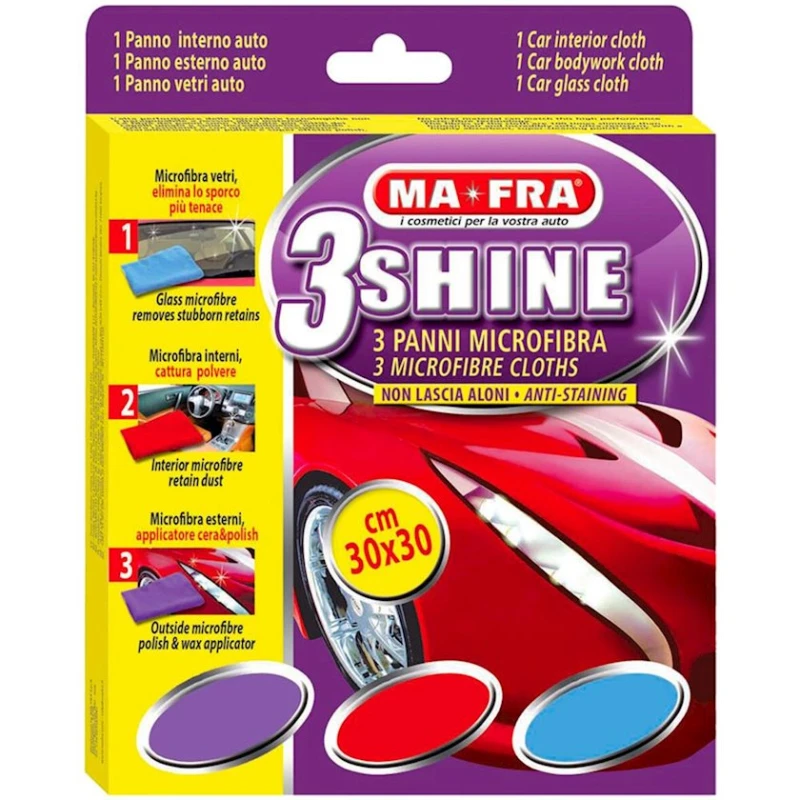 Набор салфеток из микрофибры Ma-Fra Microfiber 3Shine Набор салфеток из микрофибры Ma-Fra Microfiber 3Shine