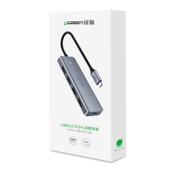 USB хаб Ugreen CM219 Type-C 4 in 1 USB 3.0 Gray USB хаб Ugreen CM219 Type-C 4 in 1 USB 3.0 Gray