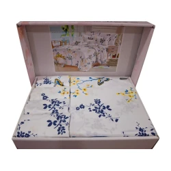 Yataq dəsti Furkan FA tekstil-356, yorğan üzü 200х220 sm, mələfə 200х220 sm, yastıq üzləri 50х70 sm, yastıq üzləri 70х70 sm, ikinəfərlik, satin, rəngbərəng