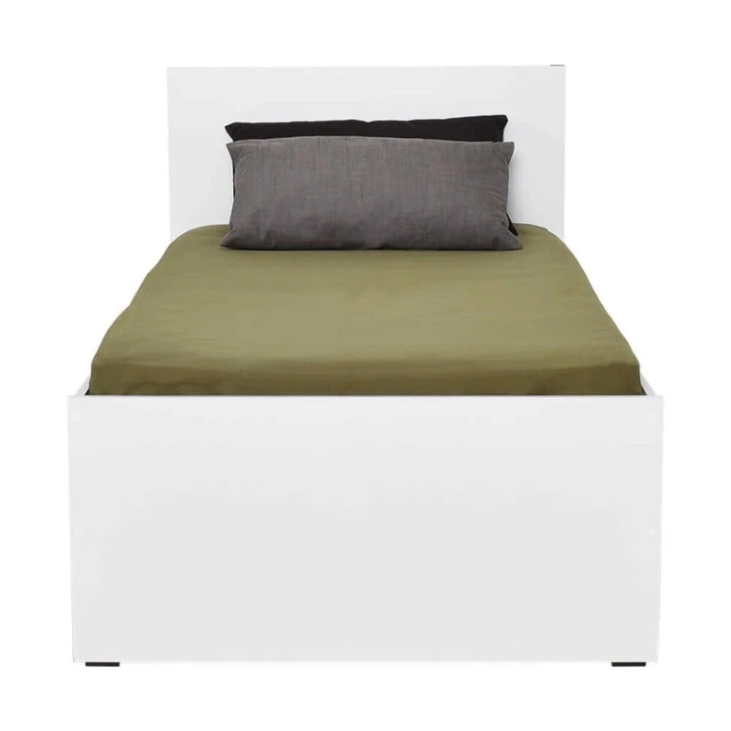 Tək nəfərlik çarpayı Art_tek_yataq (120) 2, laminat, ağ, 200x85x120 sm