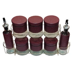 Saxlama dəsti JY11602XH, 9 parça, bənövşəyi, 350/300 ml