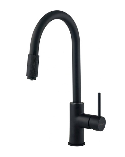 Mətbəx üçün qarışdırıcı Deante Aster BCA N64M, bürünc, qara
