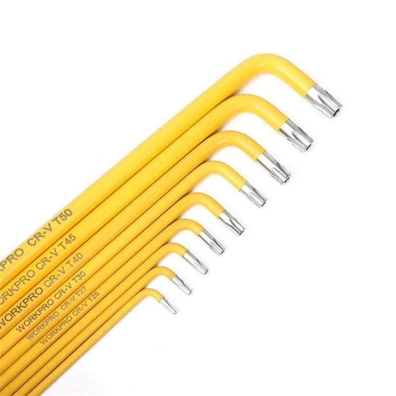 Набор шестигранных ключей Workpro WP222008, 9 шт Набор шестигранных ключей Workpro WP222008, 9 шт