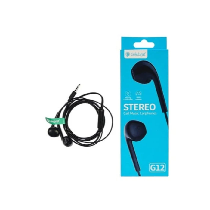 Проводные наушники Celebrat G12 Black Stereo Проводные наушники Celebrat G12 Black Stereo
